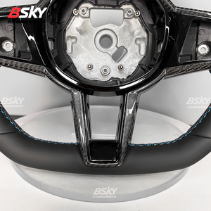 Cubierta de Carbono para Volante Estilo CS Compatible con <span class=keywords><strong>BMW</strong></span> G80 G82 G20 G30 F80 F82 F87 F12 F86 F33 F85 F30 F10 M2 M3 M4 M6 - Product Image 5