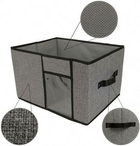 Raytop Fabric Storage Bins Clothes Kids Toy <b>Foldable</b> Underbed Storage Bag Storage Organizer <b>Box</b> With Lid - Product Image 3
