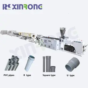 pvc plastic pipe extruding manufacturing machine extrusion production line xinrongplas supply