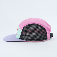 Gorras de Correr de Poliéster Yukaihe de Alta Calidad, Deportivas, con Parche de Logotipo Tejido Personalizado, Transpirables, Ajustables, de 5 Paneles