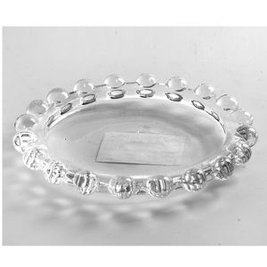 Piccolo <span class=keywords><strong>vassoio</strong></span> di vetro <span class=keywords><strong>con</strong></span> perline chiaro portacandele rotonde per uso matrimoniale <span class=keywords><strong>con</strong></span> colonne per <span class=keywords><strong>candele</strong></span> Tealight - Product Image 1