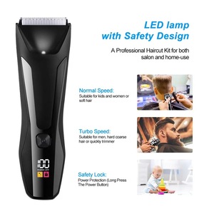 OEM/ODM IPX7 Body Hair Trimmer Beard Trimmer Electric Shaver Razor for <b>Men</b> Body <b>Groomer</b> Groin Trimmer with Light Grooming Kit - Product Image 4