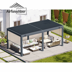 Maßgefertigte Motorisierte Bögen Lauben Pergolen Outdoor-Aluminium-Pavillon Markisen - Product Image 4
