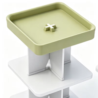 Petite table basse en plastique, design nordique moderne, rangement et mobilier de salon écologique