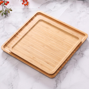 Japanese Style Bamboo Rectangular <b>Tray</b> With <b>Tea</b> Set For Hotel Coffee <b>Tea</b> Serving Elegant Wooden Tableware Solid Color - Product Image 2