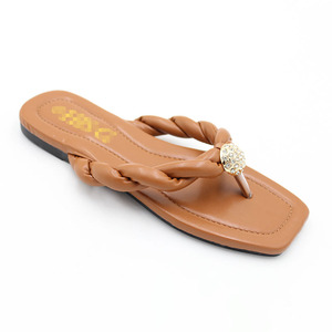 Sandales décontractées tissées à lanières pour femmes, style tong, respirantes, prix d'usine, vente chaude, mode et loisirs - Product Image 2