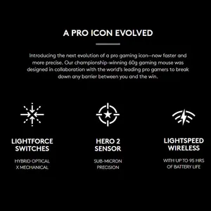 Souris de jeu sans fil Pro X Superlight 2 Pro G Pro X 2 G Pro X Superlight 2 - Product Image 2