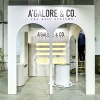 Stand d'exposition modulaire de qualité professionnelle, design personnalisé, stable, autoportant, montage rapide pour les salons professionnels