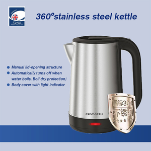 Premium 304 Aço Inoxidável <span class=keywords><strong>360</strong></span> Chaleira Elétrica Multi Funcional Luz Indicador Auto Desligar para Cozinha - Product Image 2