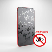 Film hydrogel de protection d'écran FONLYU pour téléphone portable, 120x180mm, motif texturé 3D, vernis, confidentialité, avec design