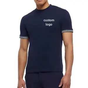 맞춤형 스트리트웨어 반사 자수 t 셔츠 남성용 로고 사이드 디자인 대형 의류 어두운 티셔츠에 글로우