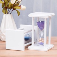 Jam Pasir Kaca Premium Modern Buatan Tangan Portabel Multi-Waktu 5/10/15/20/30/60 Menit Tahan Lama untuk Dekorasi Rumah dan Kantor