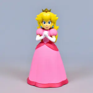 Dihua kustom kartun 3D Model boneka mainan Super Marios Bros Set tokoh Anime Mario PVC figur Aksi