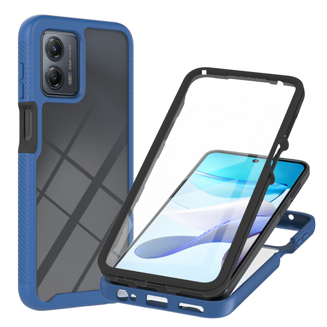 360 Degree Protective Mobile Phones Cover Shockproof 3 in 1 Transparent Phone Case for MOTO Edge 30