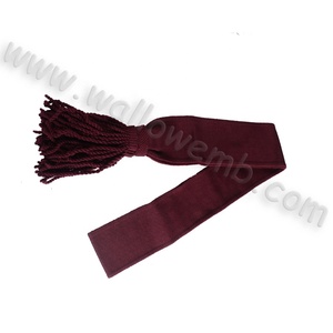 Les fabricants utilisent une ceinture violette fabriquée en acrylique avec des glands, des ceintures de cérémonie OEM personnalisées - Product Image 1