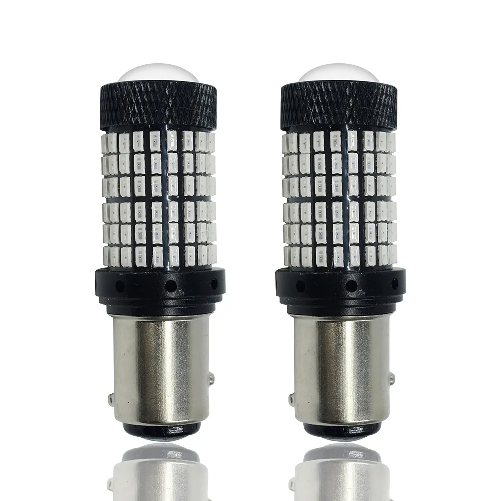 Red 144SMD S25 Stop Light Bulbs Signals 1157 No Error DC12V Car Lamp BAY15D 2057A 2357 2357A 2357NA