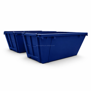 <span class=keywords><strong>Bac</strong></span> à déchets ouvert robuste de 8 m³ pour le recyclage des déchets de construction, en <span class=keywords><strong>acier</strong></span> durable avec revêtement en poudre - Product Image 3