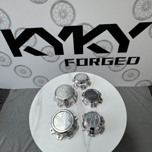 KYKY 4 Pezzi Coprimozzo Centrale 7x180mm 8x180mm Argento Flottante per GMC Chevrolet Silverado 2500HD 3500HD - Product Image 2