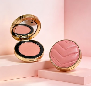 Colorete en polvo de textura de cuero de lujo, 6g, tres en uno, colorete en polvo, sombra de ojos facial, duradero, maquillaje natural, multicolor OEM - Product Image 1