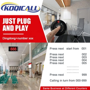 ระบบคิวอิเล็กทรอนิกส์แบบไร้สายการโทรด้วยตัวเลขดิจิตอลพร้อมปุ่มเรียกหน้าจอ LED สำหรับธนาคารโรงพยาบาลสำนักงานของรัฐ - Product Image 3