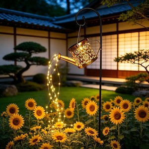Regadera Solar con Luz LED, Lámpara de Jardín para Exteriores con Guirnalda de Luces para Decoración de Jardín y Paisaje - Product Image 3