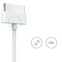 Cable de Carga para Apple iPod Classic/iPod Video 4/4S iPad 2/3, Cable de Carga de Boca Ancha para Transmisión