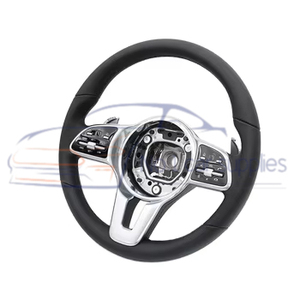 Volant en cuir bouton noir personnalisé en usine pour Mercedes Benz C GLC E S CLS <span class=keywords><strong>AMG</strong></span> Zc-801-p2-y - Product Image 1