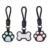 Porte-clés mignons avec empreintes de pattes et os |   Porte-clés en cuir de qualité supérieure pour les amoureux des animaux |   Personnalisable