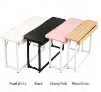 Bureau pliable pour ordinateur portable avec tiroir et porte-gobelet pour lit, canapé et dortoir