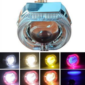 Mini Proyector Bi-LED <span class=keywords><strong>de</strong></span> 2.5 Pulgadas para Faros Delanteros <span class=keywords><strong>de</strong></span> Motocicleta, Lentes DRL, Ojos <span class=keywords><strong>de</strong></span> <span class=keywords><strong>Demonio</strong></span>, Actualización H4 H7, Ojos <span class=keywords><strong>de</strong></span> Ángel, Aluminio RGB - Product Image 6