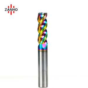 ZANHO Hocheffiziente Hochglanz-DLC-beschichtete Hartmetall-Dreiflachfräser/Kugelkopffräser für Aluminium – OEM verfügbar - Product Image 4