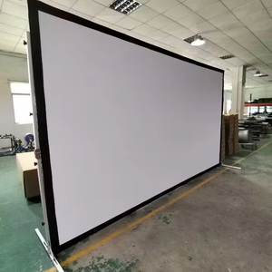 TELON SCREEN 200インチ16:9 <span class=keywords><strong>4</strong></span>:3ドレープキット屋外折りたたみ式フロントおよびリア素材フライトケースクイックファストフォールドプロジェクタースクリーン - Product Image 1