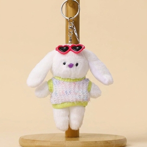 Gantungan Kunci Boneka Kelinci Mini Lucu Grosir, OEM, Boneka Plush Lembut, Maskot Kelinci Bulu Halus, Mainan Hewan Boneka untuk Hadiah - Product Image 4