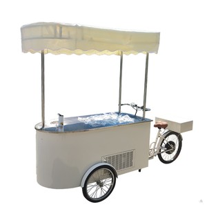 3 ruote triciclo elettrico gelato bici strada Mobile carrello gelato con ombrello - Product Image 3