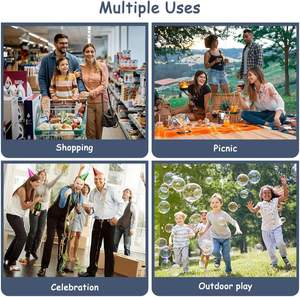 Draagbare Kleine Aanhangwagen Boodschappentas Met Intrekbaar Handvat Handig Supermarkt Winkelwagentje <span class=keywords><strong>Trolley</strong></span> - Product Image 6