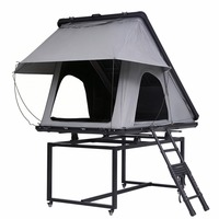 Carpa de Techo Rígida Impermeable para las Cuatro Estaciones, Escalera Telescópica de Aluminio de 2.3 m, Construcción de Aleación de Aluminio, No Requiere Instalación