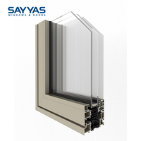 Ventanas Sayyas GR110 de Aluminio de Gran Tamaño, Altura Máxima 2700 mm, Ventanas Panorámicas para Sala de Estar en Penthouse