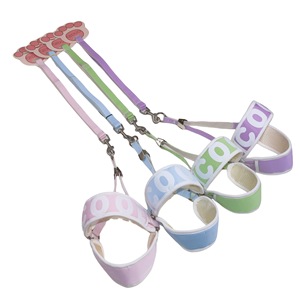 Set <span class=keywords><strong>Harness</strong></span> dan Tali Anjing dengan Cetakan Huruf, Rompi Hewan Peliharaan Anti Tarik dan Bernapas, Sabuk Dada Anak Anjing yang Ringan - Product Image 1