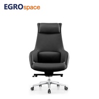EGROspace Mobilier ergonomique de direction en cuir Vente en gros Chaise de bureau pivotante pour ordinateur pour le travail assidu