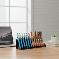 Promotion : Présentoir Moderne en Acrylique pour Stylos, Organisateur de Marqueurs, Support à 12 Emplacements pour Bureau, Maison, École, Bureau