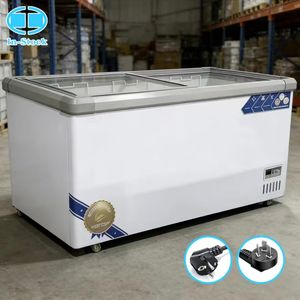 Congélateur commercial 433L - Modèle d'équipement de réfrigération domestique - Congélateurs profonds à double usage - Convient pour le stockage des aliments - Product Image 1