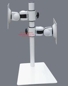 Supporto da Scrivania DL-AOC1-D per <span class=keywords><strong>Doppio</strong></span> <span class=keywords><strong>Monitor</strong></span>, Regolabile in Altezza 10-27 Pollici, Base in Metallo da 25 Pollici, Capacità 10kg, <span class=keywords><strong>Staffa</strong></span> LCD - Product Image 1