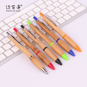 Delivery Fast Promotional Gourd Shape Bamboo Ballpoint Pen with Gift Box