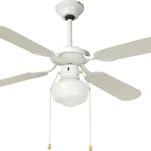2023 good price AC/DC SOLAR decorative ceiling fan for big space or industry ceiling 42 inch 4 blades and 1 light