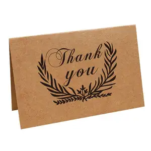 Impresión personalizada de alta calidad tarjetas de agradecimiento tarjetas de papel de compras tarjetas de felicitación