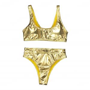 Maillot de bain bikini deux pièces sexy imprimé léopard personnalisé, mini-string de luxe pour femme, tenue de plage et de fitness - Product Image 2