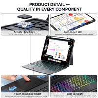 Étui clavier magnétique pour iPad Pro 13" M4 M5 avec protection 360° °   Support rotatif pour stylo