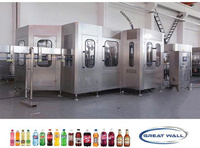 Emballage automatique électrique 50Hz 3phases avec 1 an de garantie Remplisseuse de bouteilles en bois pour boissons gazeuses 10500kg 380V