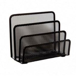 Wholesale High Quality Metal <b>Mesh</b> 3 Vertical Compartments Desk Mail Organizer Letter Holder - Product Image 1