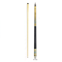 Ensemble de queues de billard 1/2 économique 58 ''en bois d'érable canadien avec pointe de 12.5mm, étui en cuir pour queues de billard, gant de couleurs aléatoires, serviette